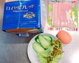 朝食に！ベーコン玉子のサンドイッチ作り方1写真