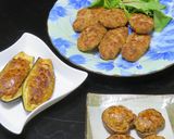 スペイン式ケバブ風スパイシー野菜の肉詰め作り方20写真