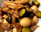 鶏肉とうずらとキュウリのさっぱり煮込み♪作り方10写真