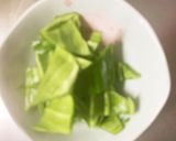 豚こま団子と野菜大葉の甘辛梅だれ炒め作り方2写真