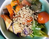 豚こま団子と野菜大葉の甘辛梅だれ炒め作り方14写真