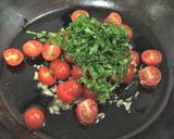 トマトとバジルの温製パスタ☆作り方5写真