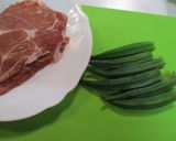 オクラの肉巻き作り方1写真