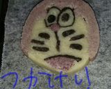 猫型ロボット風。顔クッキー作り方40写真