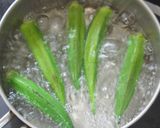 たことオクラの酢味噌和え作り方1写真