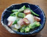 たことオクラの酢味噌和え作り方3写真