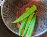 オクラのごまと鰯節のもっちり和え物作り方2写真