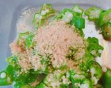 オクラのごまと鰯節のもっちり和え物作り方3写真