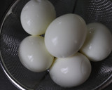 簡単♪そばつゆカレー粉トマトケチャの煮卵作り方1写真