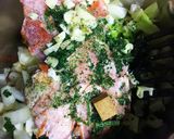 ショルダーベーコンと野菜のコンソメスープ作り方1写真