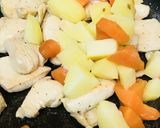 胡麻ドレッシングでいただく鶏肉の温サラダ作り方3写真