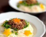そうめんアレンジ・肉味噌そうめん作り方6写真