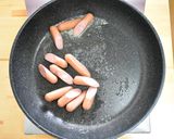 ピーマンとウィンナーのナポリタン炒め作り方3写真