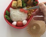 キャラ弁☆リンゴを持ったキティちゃん♪作り方6写真