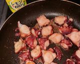 タコのレモン炒め作り方4写真