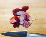 発芽玄米の海鮮・生ビビンバ丼作り方5写真