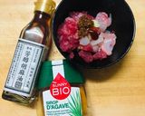 発芽玄米の海鮮・生ビビンバ丼作り方6写真