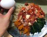 発芽玄米の海鮮・生ビビンバ丼作り方7写真