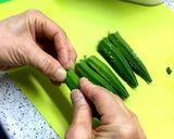 レンジで簡単、オクラの豚肉巻き蒸し作り方2写真