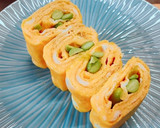 お弁当に！枝豆たくさん玉子焼き作り方8写真
