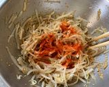 ラーメン屋さんのピリ辛もやし作り方4写真