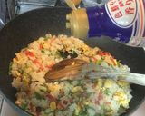 誰でもパラッと出来る紅生姜とおかかの炒飯作り方9写真