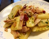 長芋とベーコンのバター醤油炒め作り方6写真