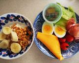 ウィークデーの簡単たんぱく質多め朝食作り方5写真
