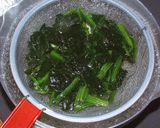 ホウレン草の猫飯（ねこまんま）作り方1写真