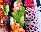中学生　女子弁当　黒もち米　デリ風作り方2写真