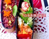 中学生　女子弁当　黒もち米　デリ風作り方3写真