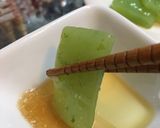 刺身こんにゃくとごま油と塩とにんにく作り方4写真