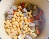 ひよこ豆とアボカドのスープ作り方5写真