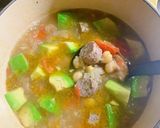 ひよこ豆とアボカドのスープ作り方10写真