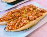 麻婆風肉味噌の茄子ステーキ作り方6写真