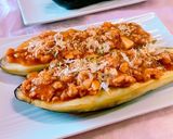 麻婆風肉味噌の茄子ステーキ作り方8写真
