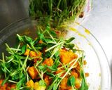 豆苗とカボチャの6ｐチーズサラダ作り方3写真