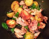 鶏肉とじゃがいもの炒め物作り方5写真