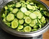 母のレシピメモ①✿きゅうりの佃煮作り方1写真