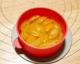 枇杷ゼリーとマンゴーチーズムースケーキ作り方6写真