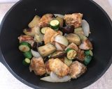 酢豚風ナスとズッキーニのケチャップ炒め作り方3写真