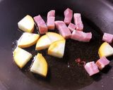 白キクラゲと夏野菜のネバコリ和風パスタ作り方3写真