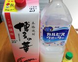 [お酒]焼酎のカルピスウォーター割り作り方2写真