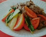 トマトと牛肉のオイスター炒め作り方4写真