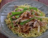 チンジャオロースのあんかけ焼きそば作り方6写真