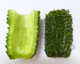 苦くない！ゴーヤのめんつゆおかか和え作り方1写真