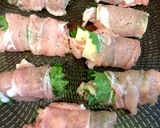 豚もも薄切り肉で大葉チーズ巻き焼き♪作り方4写真