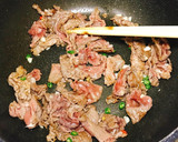 タイ風牛肉と小松菜のオイスターソース炒め作り方4写真