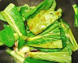 タイ風牛肉と小松菜のオイスターソース炒め作り方6写真