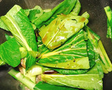 タイ風牛肉と小松菜のオイスターソース炒め作り方6写真
